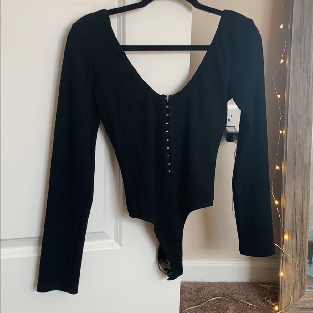NWOT princess polly ribbed long sleeve bodysuit